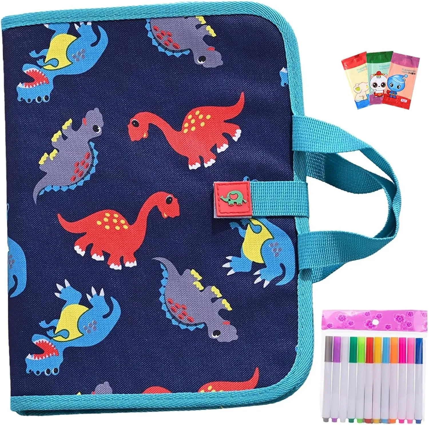 Erasable Coloring Book, Reusable Erasable Doodle Book, Portable Erasable Graffiti Drawing Book, Erasable Magic Drawing Pad with 12 Pens 16 Pages, Washable Magic Drawing Pad Gifts for Family(G)