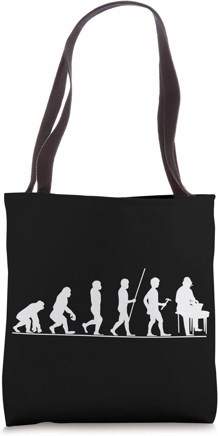 Evolution Pottery Clay Handmade Ceramist Kiln Gift Tote Bag