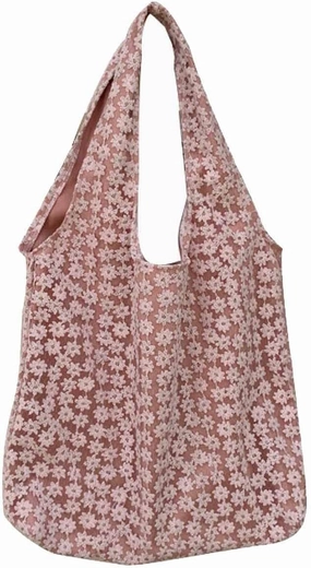 Fairy Bag Women's Mesh Shoulder Bag Large Capacity Underarm Bag Student Canvas Bag Shopping Bag