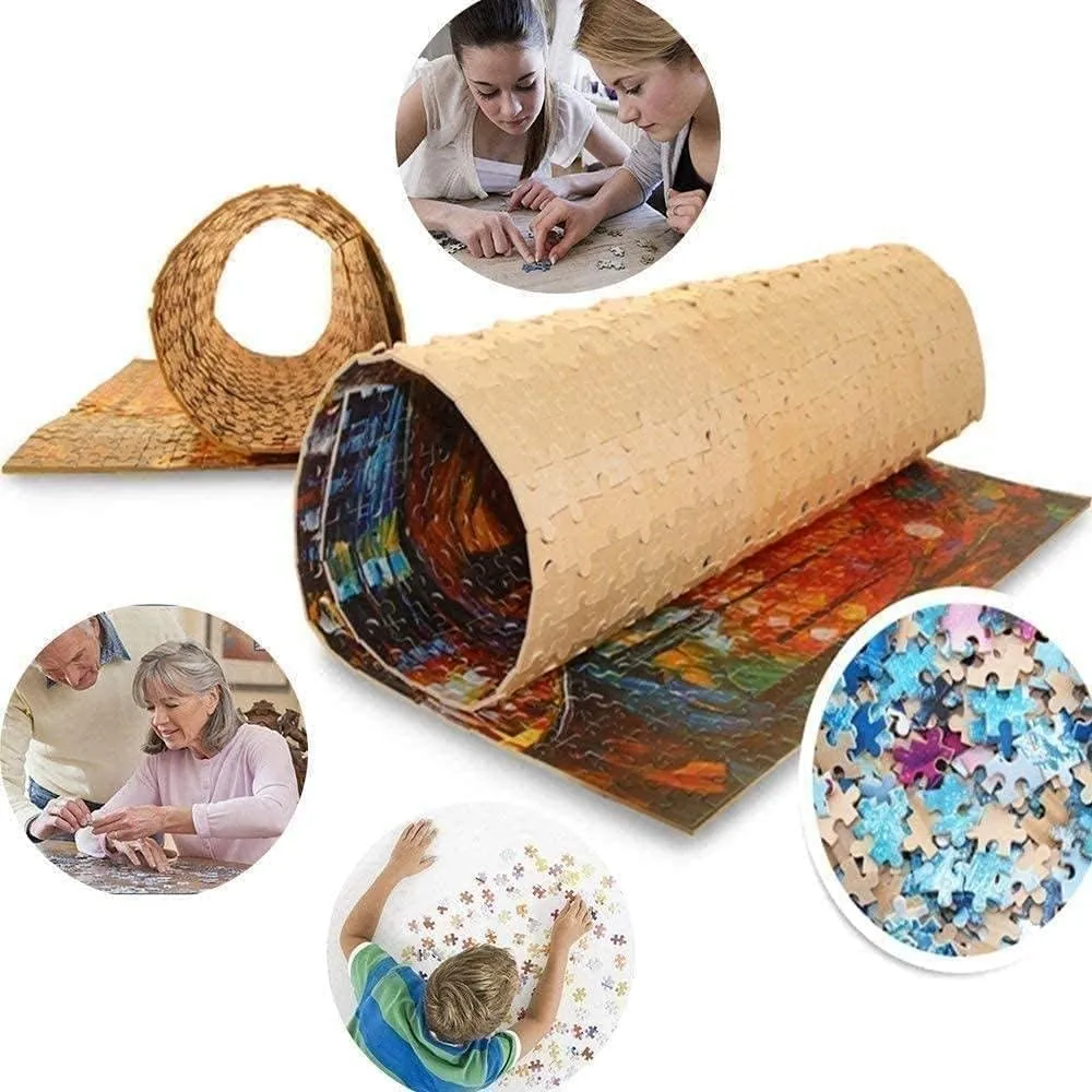 Family Fun Jigsaw Puzzle 1000 Piece Girl Plays Piano Oil Painting Art Challenging Family Activity, Daring to Try, DIY Family Entertainment Interactive Fun Jigsaw Puzzle Gift