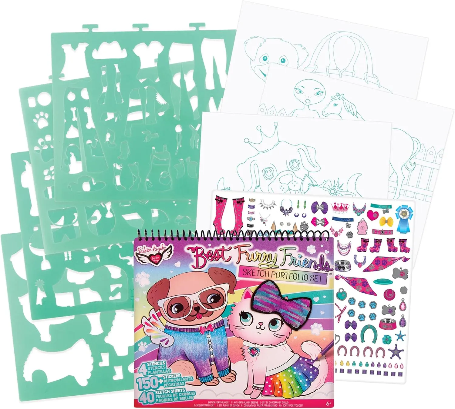 Fashion Angels Pet Lovers Fashion Full Size Sketch Portfolio, Style may vary