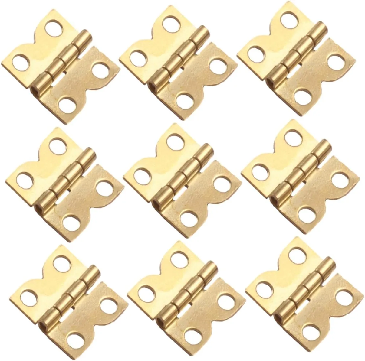 FAVOMOTO 1 Set Miniature Doll House Hinges Decorative Hinge Accessories with Screws for DIY Cabinet Repairing for Miniature Furniture Collectors
