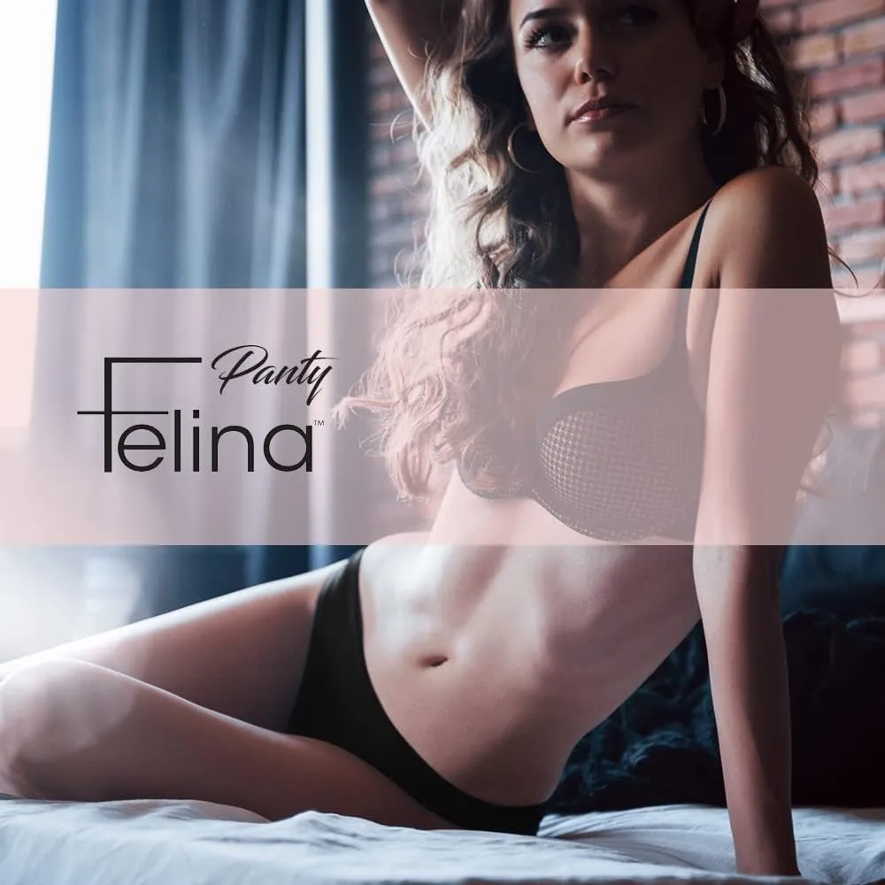 Felina | So Smooth Modal Hi Cut Panty | Hi Leg Opening Panties for Women | 5-Pack