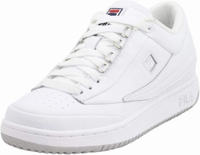 Fila Men's T-1-Mid-Premio White/White/V Blue High Top Sneakers Shoes
