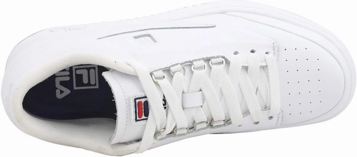 Fila Men's T-1-Mid-Premio White/White/V Blue High Top Sneakers Shoes