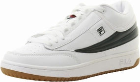 Fila Men's T-1 Mid White/Sycamore/Gum Sneakers Shoes Sz: 8.5