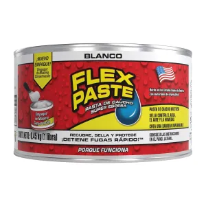 FLEX PASTE Super Thick, Flexible Rubber Paste Works Underwater; Repairs Multiple Surfaces; Ideal for Indoor and Outdoor Projects; Spreads, Models, Shapes and Seals Holes, Cracks and Dry or Wet