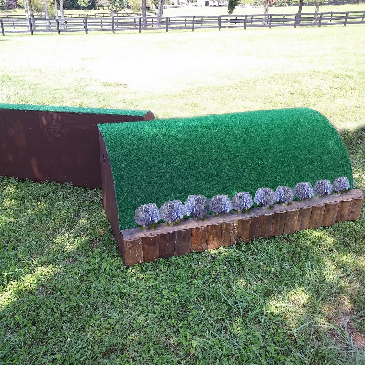 Flower Ledge Roll Top Horse Jumps Set/2