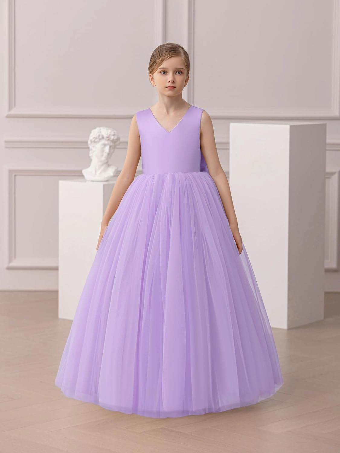 Flower Girls Dress Little Kids Fluffy Dress for Wedding Guest Party Birthday Girls' Special Occasion Dresses