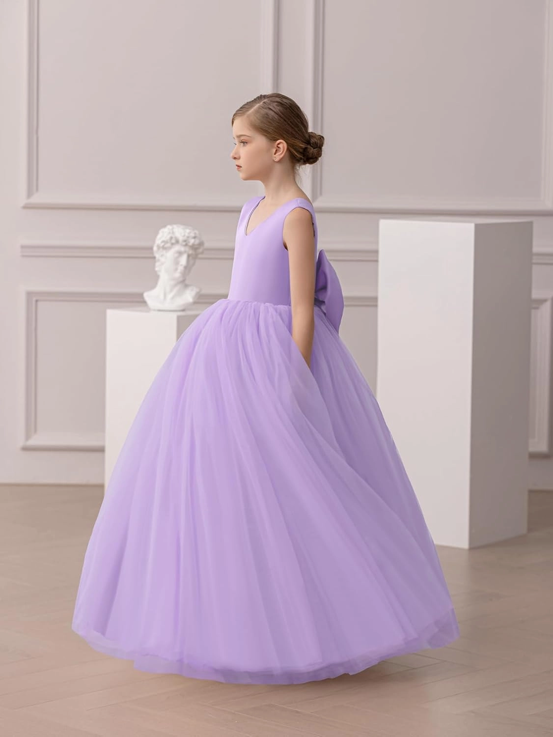 Flower Girls Dress Little Kids Fluffy Dress for Wedding Guest Party Birthday Girls' Special Occasion Dresses