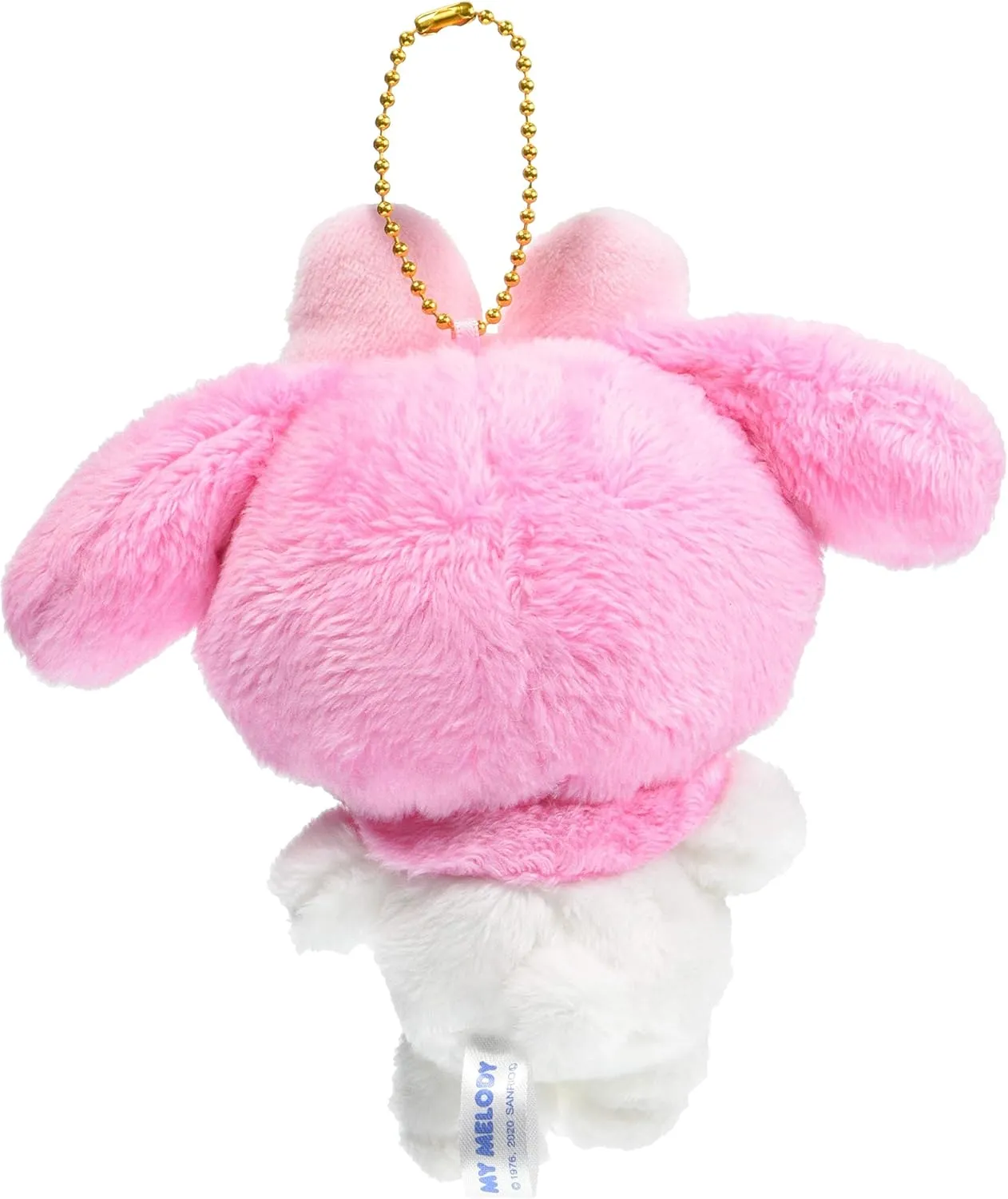 Fluffy My Melody MC pink H12xW15xD7cm stuffed mascot with a key chain ball chain 143082-20