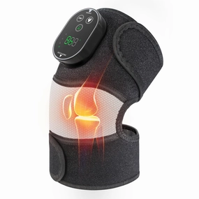 FSA or HSA Eligible Cordless Heated Knee Massager 3-in-1 Electric Knee Massager with Heat for Knee Heating Pad Elbow Shoulder Pain Relief Wrap with 3 Vibration & 6 Heating Modes