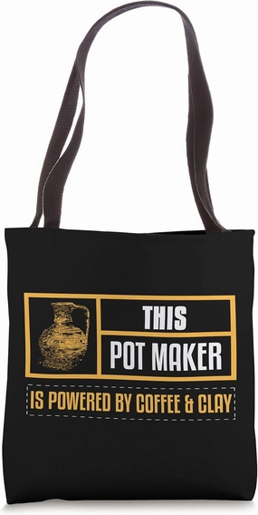 Funny Pottery Coffee Clay Ceramics Pots Art DIY Kiln Crafts Tote Bag