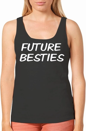 Future Besties - Women's Cozy Graphic Tank Top – Soft, Stylish, and Comfortable CP05 Black