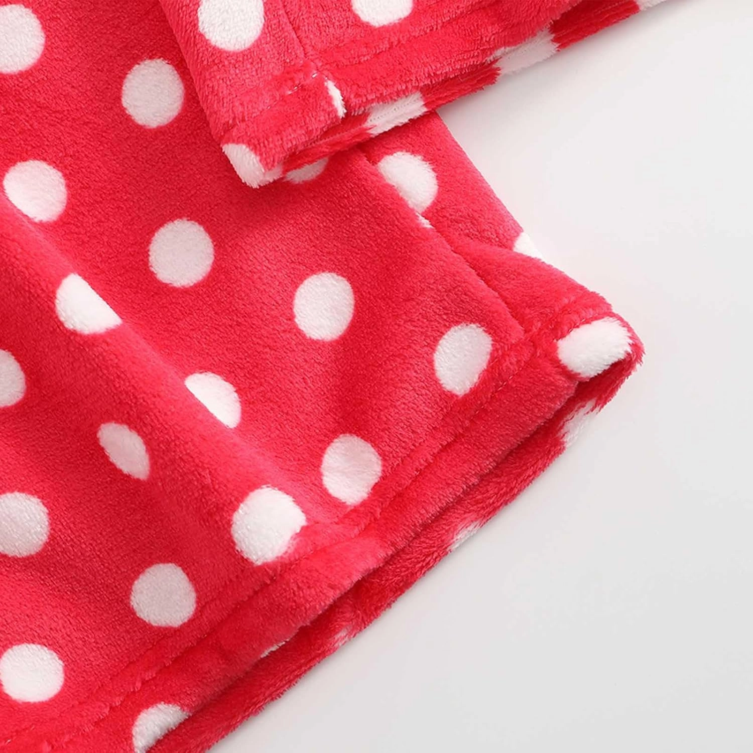 Fuzzy Flannel Pajama Pants for Women Comfy Soft Fluffy Plush Polka Dot Pj Pants High Waisted Wide Leg Lounge Pants