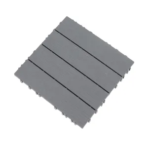 Gadpiparty Waterproof Outdoor Patio Floor Tiles Interlocking Garden Decking for Backyard Balcony Pool Deck Slip-Resistant Surface Easy Cleaning 1pc
