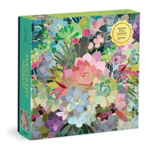 GALISON - SUCCULENT MOSAIC FOIL PUZZLE-500PC