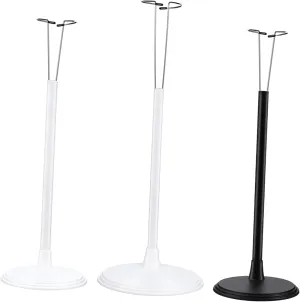 GALPADA 3 Pcs Doll Stands Portable Display Holders with Stable Base and Slip Pads for Dolls Easy Assembly Simple Design for Secure Action Figure Storage