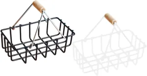 Garneck 2sets 2pcs Miniature House Basket Model Baskets for Dollhouse Decor Mini House Accessories for Creative Adornments Lifelike Design for Enhanced Aesthetic 2pcs*2