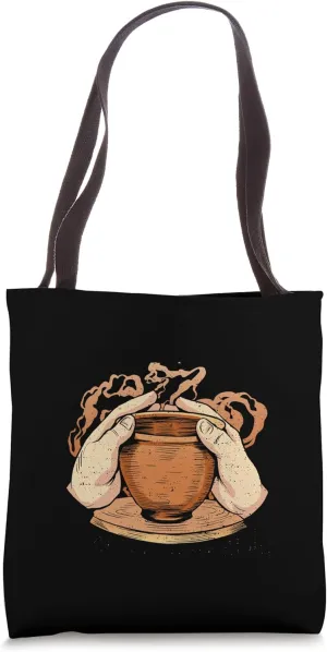 Get Centered Clay Kiln Pottery Wheel Funny Pottery Tote Bag