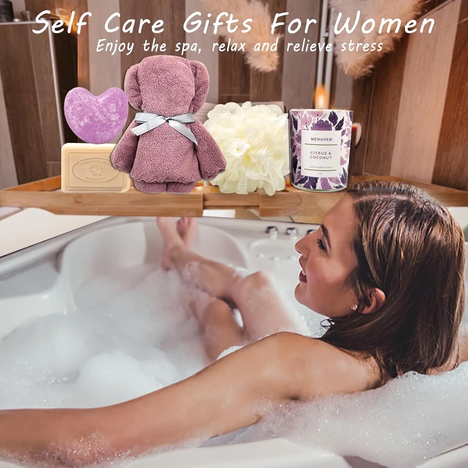 Gifts for Women, Mothers Day Gifts for Mom Grandma Sister Wife Best Friend,Self Care Spa Relaxing Gift Baskets for Her, Get Well Soon Birthday Mothers Day Presents for Women Who Have Everything