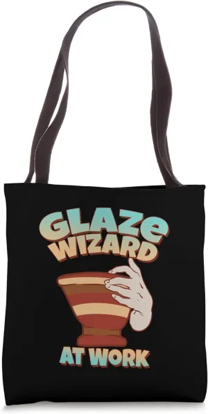 Glaze Wizard At Work Pottery Teacher Ceramic Artist Funny Tote Bag