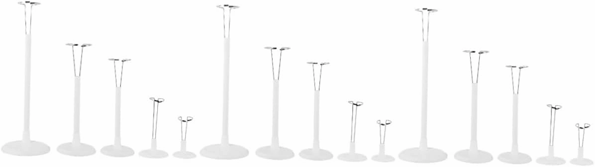 GLEAVI 15pcs Adjustable Doll Stands Height-Adjustable Support Holders for Dolls Action Figures and Collectibles Sturdy Base Structure for Versatile Display