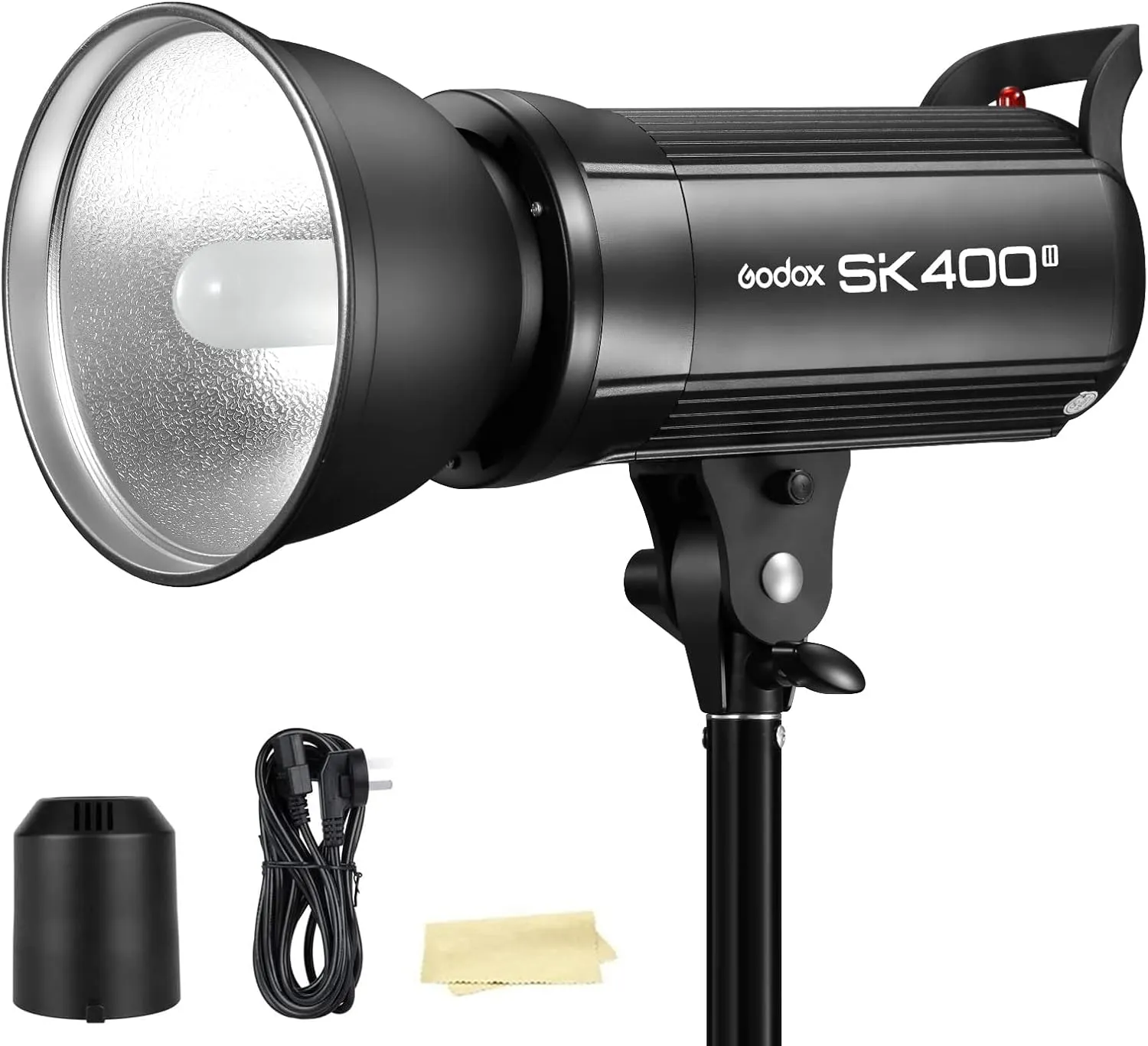 Godox SK400II Strobe Flash Light 400Ws with Standard Reflector, GN65 5600K 2.4G Studio Photo Strobe Monolight Light for Studio Shooting with 150W Modeling Lamp(Bowens Mount)