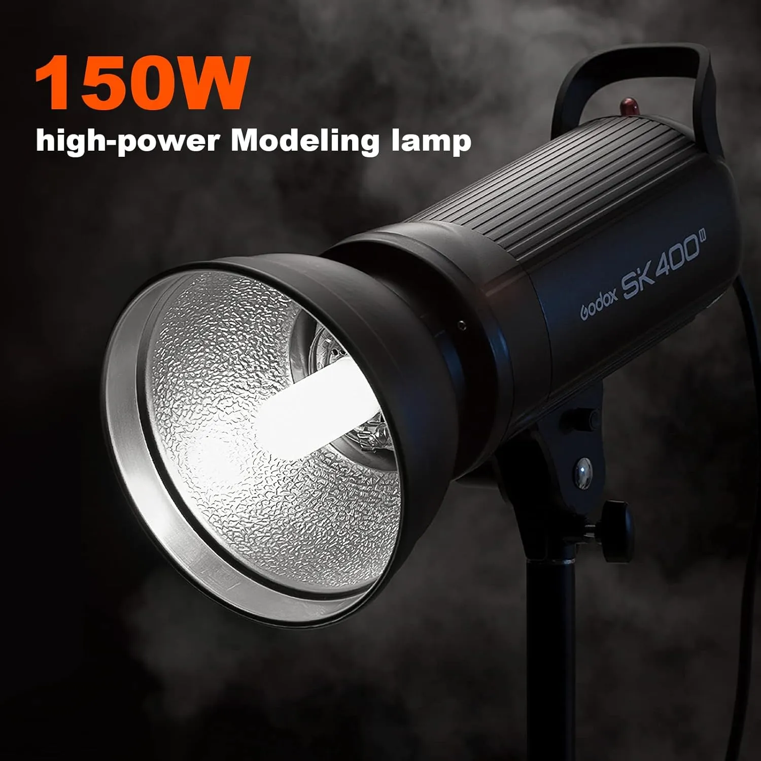 Godox SK400II Strobe Flash Light 400Ws with Standard Reflector, GN65 5600K 2.4G Studio Photo Strobe Monolight Light for Studio Shooting with 150W Modeling Lamp(Bowens Mount)