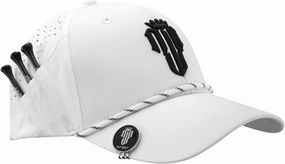 Golf Hat Men - Breathable Mens Golf Hats, Adjustable Rope Snapback Cap, Convenient Cap with Tee Holder