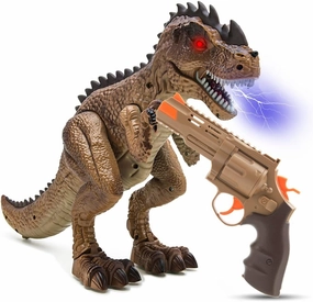 Greenbo Robot Dinosaur Toy - Cool Walking Dinosaur Toys for Kids 3-5, Fun T Rex Battle Attack Shooting Action Figure, Multifunction Dinosaur Robots for Boys 4-7