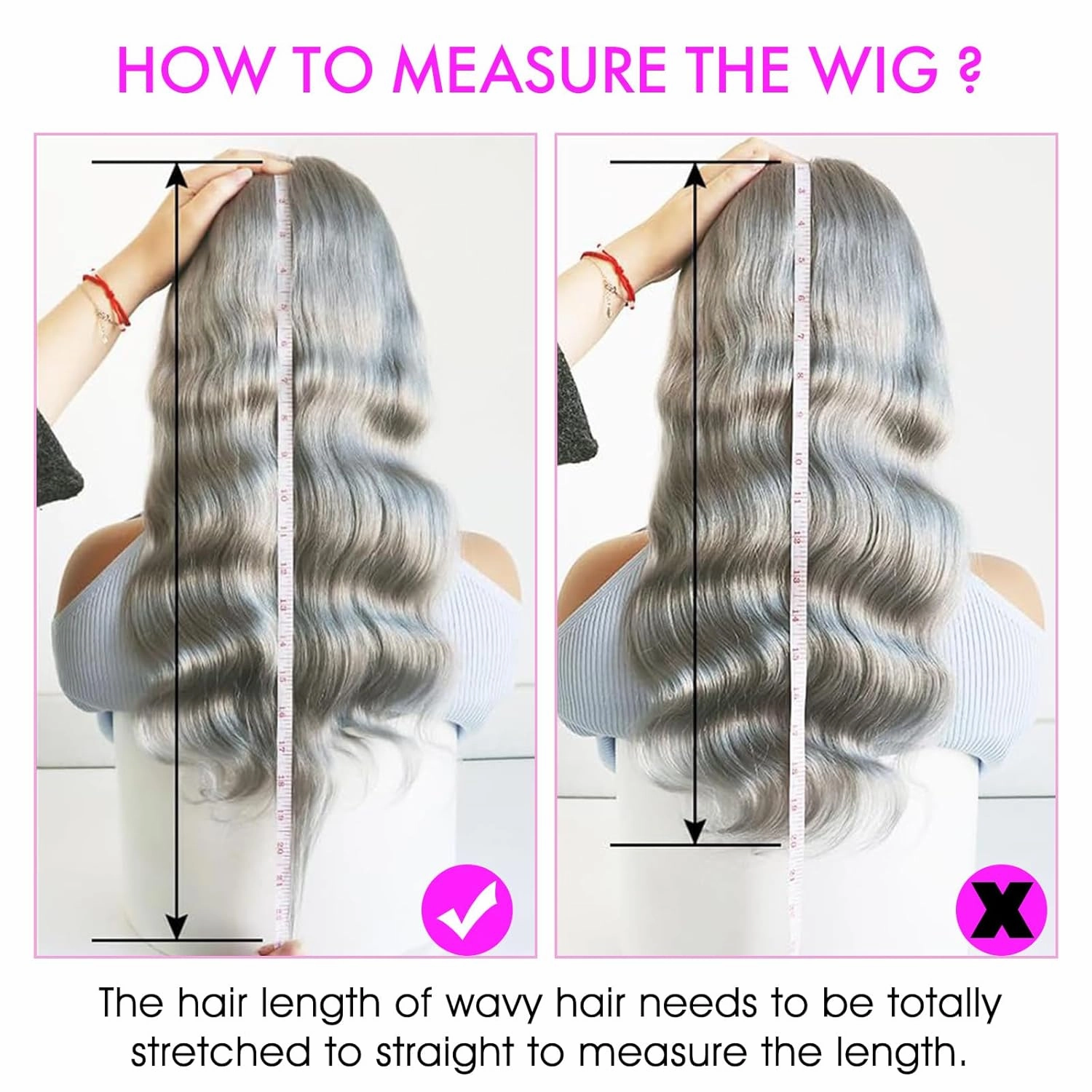 Grey Human Hair Wig 13x6 Grey Lace Front Wigs Human Hair 200% Density Pre Plucked Colored Body Wave HD Lace Frontal Wigs 30 Inch