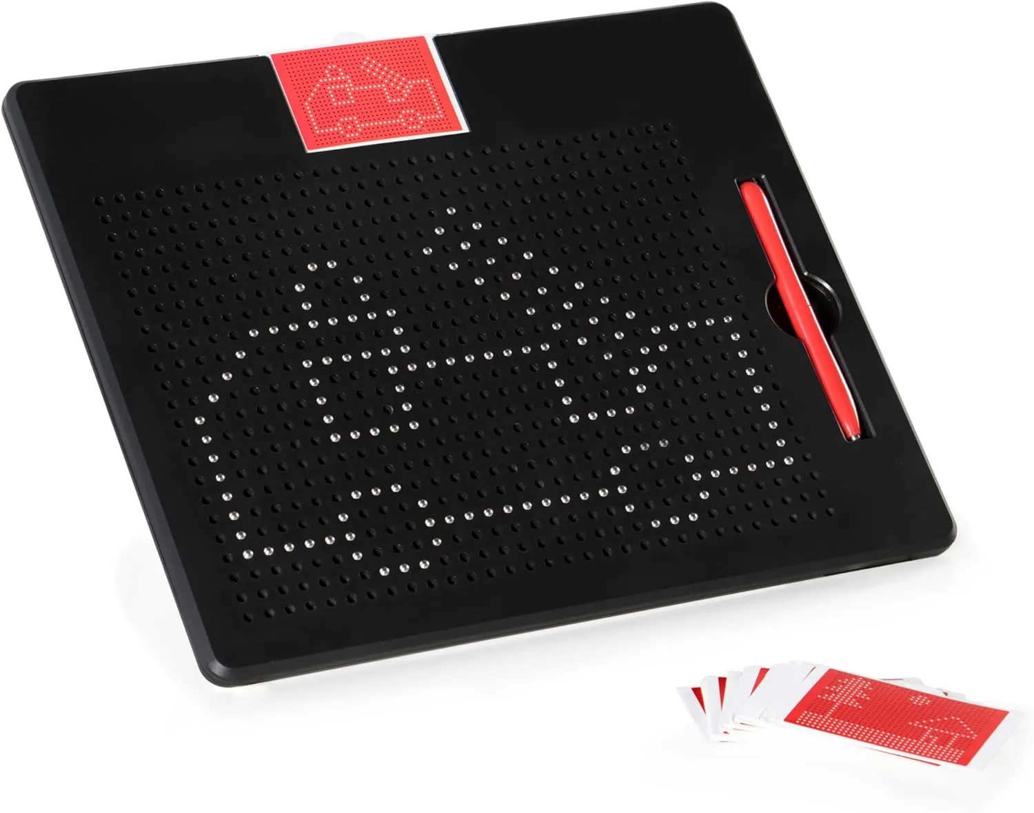 Guidecraft Magna Tablet with 10 Double-sided Design Cards - Magnetic Drawing Board for Kids, S.T.E.M Learning & Educational Toy for Children