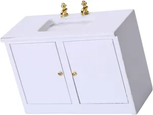 HANABASS 2 Pcs Doll House Furniture Small House Tiny Homes DIY Accessory Miniature Furniture Miniature Scene Accessory Furniture Model Mini Furniture Ornament Wooden White