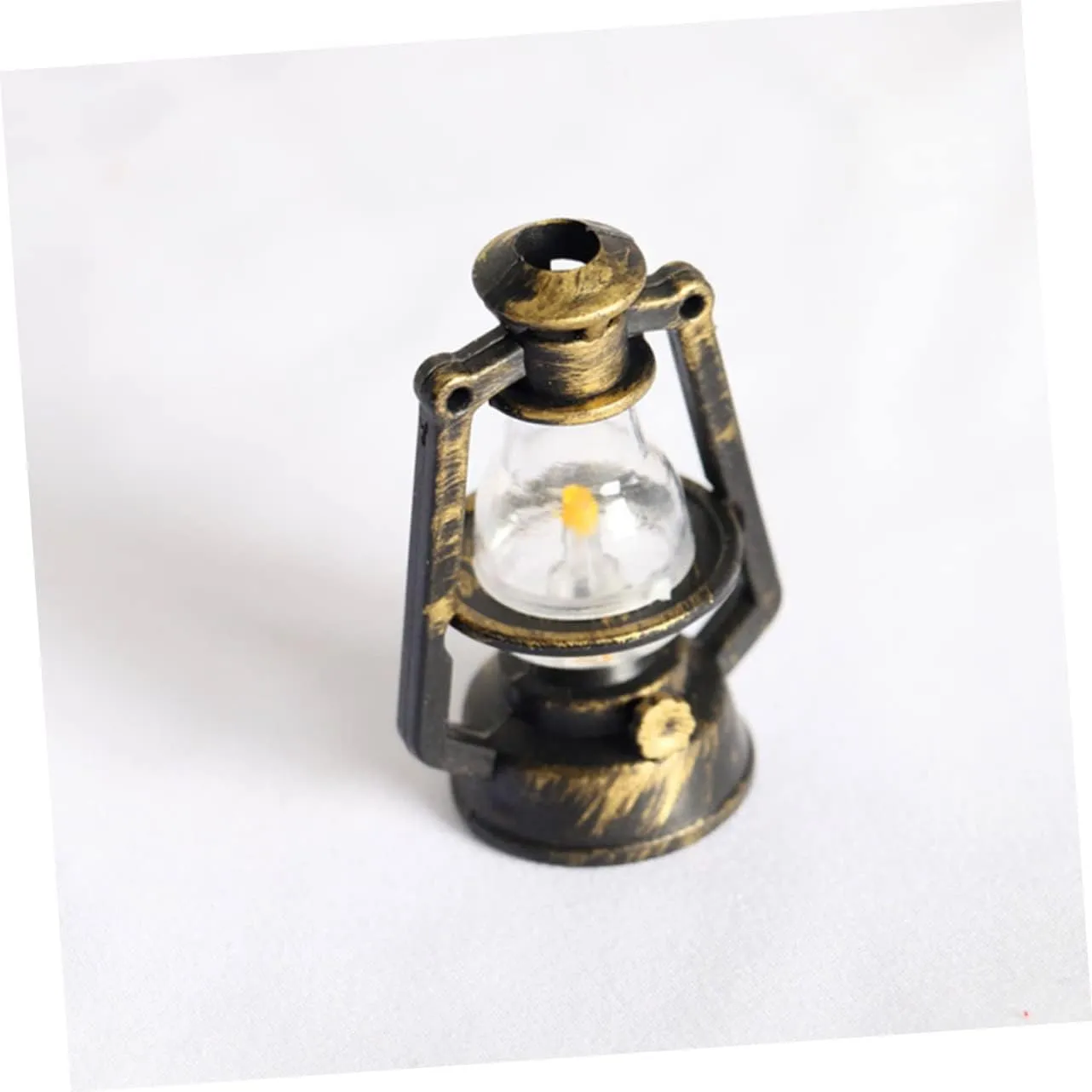 HANABASS 2sets Mini Kerosene Lamp for Doll House Decor Retro Micro Scene Accessories for DIY Crafts for Miniature Furniture and Mini Landscape Decoration 10pcs*2