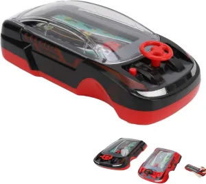 Handheld Racing Car Game, Car Game Handheld, Portable Dual Player Car Game Handheld, Simulation Steering Car Racing Adventure Toy with Steering Wheel for Boys Girls Ages 3＋ (Black)