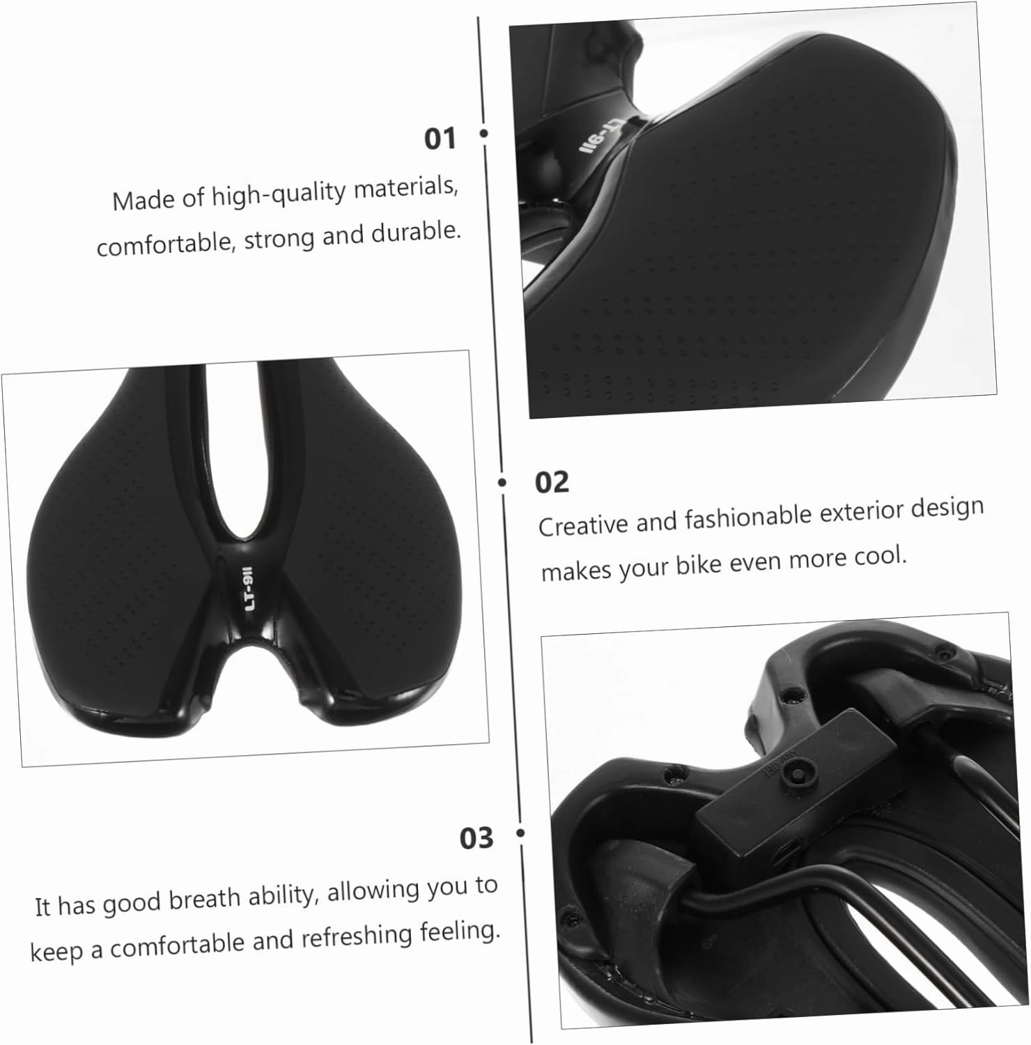 Happyyami 1pc Bicycle Seat Bike Creative Seat Cover Saddle Silicone Comfort Seat Cushion Cycle Seat Light Camping