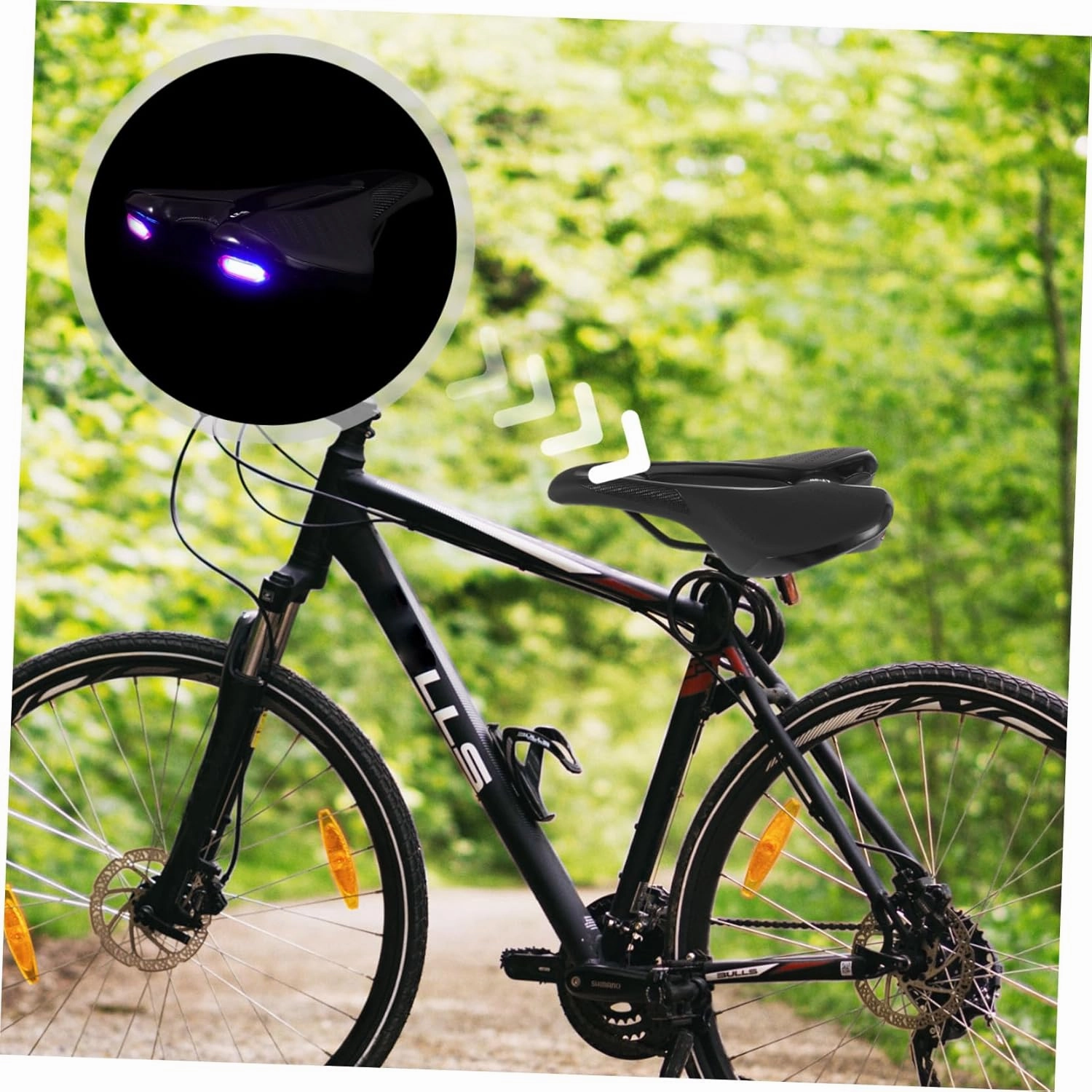 Happyyami 1pc Bicycle Seat Bike Creative Seat Cover Saddle Silicone Comfort Seat Cushion Cycle Seat Light Camping