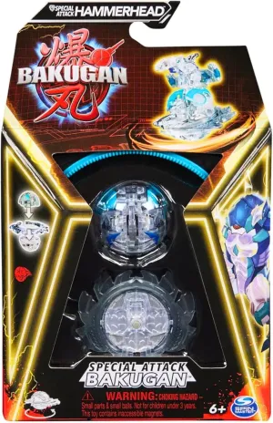 Hasbro Special Attack Bakugan Collectible Transforming Interactive Battle Figure Toy - Hammerhead