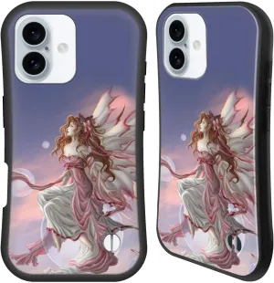 Head Case Designs Officially Licensed Nene Thomas Daybreak Pink Fairy Bubbles Hybrid Case Compatible with Apple iPhone 16