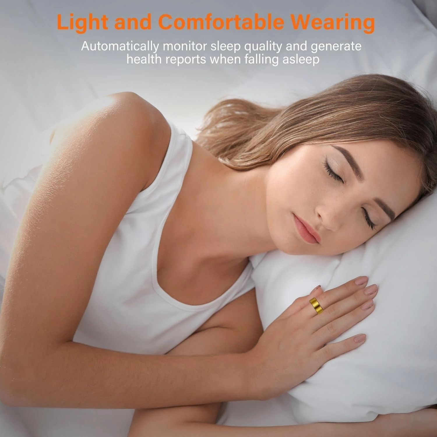 Health Tracker Fitness Sleep Monitor for Women (Gold11#)