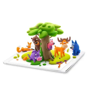Hey Clay Forest Animals Air Dry Modeling Clay Kit