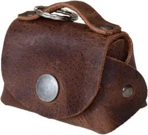 Hide & Drink, Tiny Handbag with Key Ring Holder Handmade from Full Grain Leather