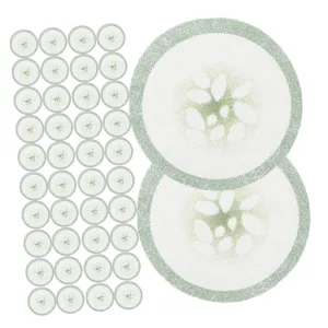 Homoyoyo 200pcs Disposable Under Eye Pads - Cucumber Print Non-Woven Eye Patches for Dark Circles Eye Care Tool for Eyelash Extensions and