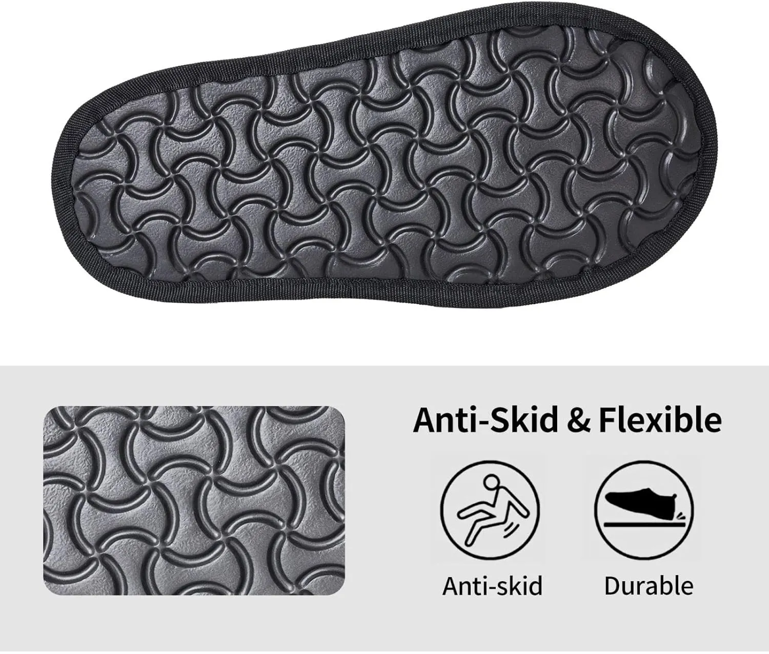 House Slippers For Women Men Fuzzy House Shoes Non-Slip Spa Slippers Winter Warm Ladies Slippers For Indoor Outdoor
