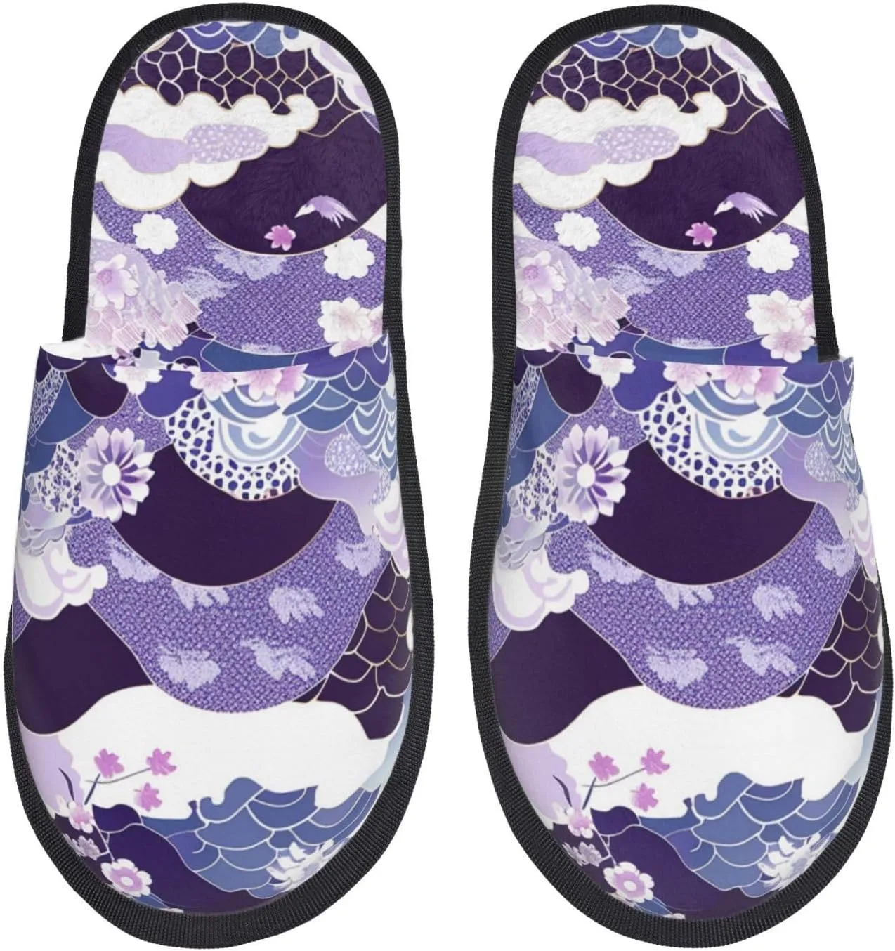 House Slippers For Women Men Fuzzy House Shoes Non-Slip Spa Slippers Winter Warm Ladies Slippers For Indoor Outdoor