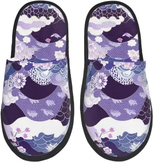 House Slippers For Women Men Fuzzy House Shoes Non-Slip Spa Slippers Winter Warm Ladies Slippers For Indoor Outdoor