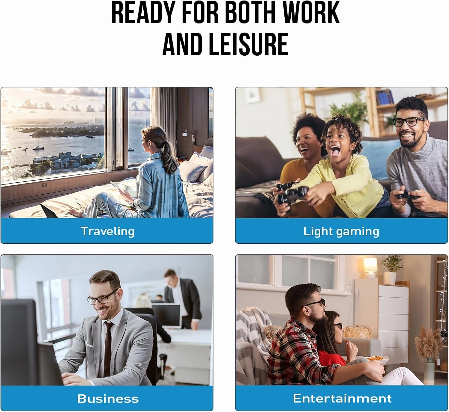 HP 15 Inch Laptop Computer, 15.6" FHD AMD Ryzen 5 Laptop with Lifetime Microsoft Office, Windows 11 Pro, 32GB RAM 1TB SSD 512GB Docking Set, Backlit Keyboard, 10-Key Number Pad