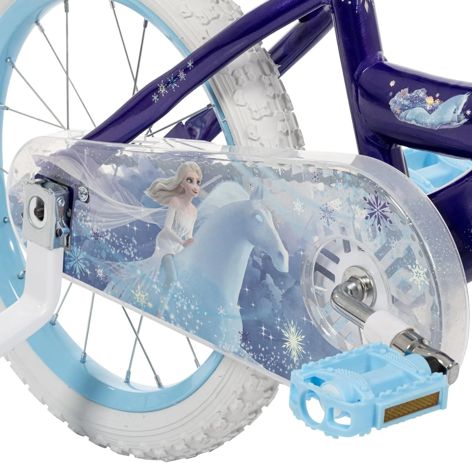 Huffy Disney Girls' Bikes, 12/16 Inch Sizes, Ages 3  Years Old, Disney Princess, Minnie Mouse, Frozen Bicycles, Characters, Removable Training Wheels, Streamers, Easy Assembly, Durable, Safe