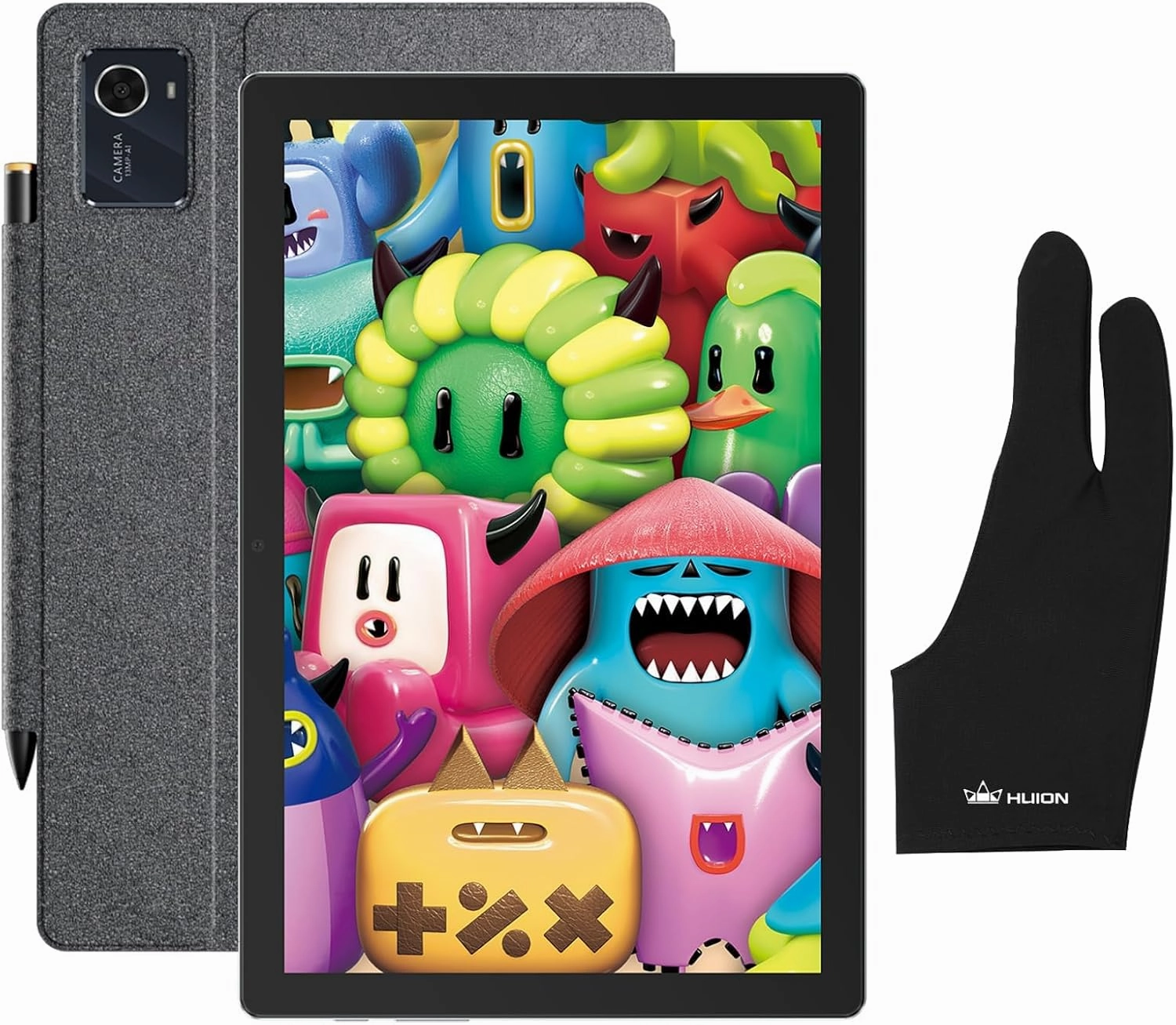 HUION Kamvas Slate 10 Standalone Drawing Tablet No Computer Needed with Full-Laminated Screen, 10.1" Digital Art Tablet with 4096 Levels Stylus Pen, Glove, Android 12, 8GB 128GB for Artist Beginner
